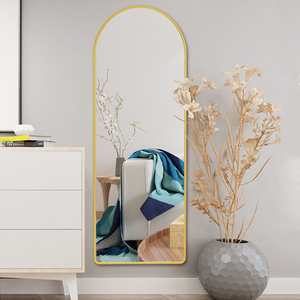 Arc en métal cadre doré personnalisé <span class=keywords><strong>Vintage</strong></span> décoratif chambre à coucher Dressing Long pleine longueur <span class=keywords><strong>grand</strong></span> mur <span class=keywords><strong>miroir</strong></span> sur pied - Product Image 6