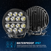 Luz de Trabajo LED de 7 Pulgadas y 14 LED, Lámpara Antiniebla Todoterreno de Alta Resistencia para Camiones Europeos Scania, Volvo, MAN, Mercedes, DAF, Iveco