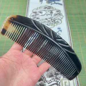 <b>Buffalo</b> <b>Horn</b> Hair Comb Crafted From Natural <b>Horn</b> Smooth Tooth Comb For Gentle Detangling Hair Shine And Healthy Scalp - Product Image 1