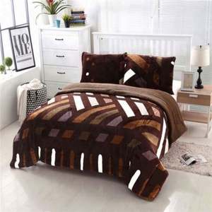 Juego <span class=keywords><strong>de</strong></span> sábanas tamaño king, edredón acolchado <span class=keywords><strong>de</strong></span> felpa <span class=keywords><strong>de</strong></span> China, colcha <span class=keywords><strong>de</strong></span> mierda, edredones altos para camas - Product Image 5