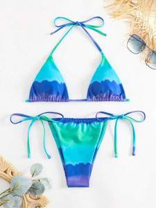Color <strong>Changing</strong> Fabric Swimwear Two Pieces <strong>Bikini</strong> Women High Quality Swimwear - Product Image 4