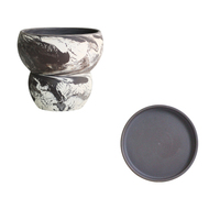 Vente directe d'usine, vase de table en céramique de forme de gourde, finition mate, fait à la main, de qualité lourde, design moderne, pour succulentes, bonsaïs, cactus