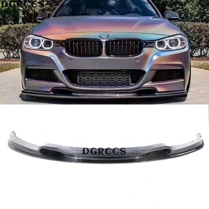 For 3 Series F30 F35 2012-2018 V Style Change Carbon Fiber Front Lip Front Bumper Front Shovel Accessory Kit - Product Image 1