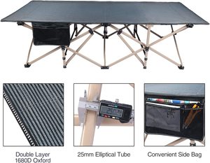 Woqi tente pliante légère <span class=keywords><strong>lit</strong></span> <span class=keywords><strong>de</strong></span> Camping avec serrure à levier installation facile Portable <span class=keywords><strong>Compact</strong></span> pour les voyages en plein air - Product Image 5