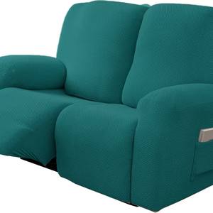 Housse de fauteuil inclinable <span class=keywords><strong>Chivas</strong></span> sans accoudoirs, en jacquard, extensible, couleur unie, lavable, résistante aux taches, pour deux places, très vendue - Product Image 3