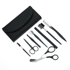 Wholesale <strong>Makeup</strong> <strong>Tools</strong> Pink Color 8 Pcs Private Label Eyebrow Eyelash Care Kit for Women - Product Image 3