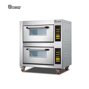 New Commercial Grade Single Double Triple Chamber Steam Function Commercial Steam Deck Touch/<strong>Knob</strong> Control Pizza Oven Cafe Bakery - Product Image 1