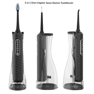 2Factory 180ml Portable IPX7 Waterproof Rechargeable <strong>Cordless</strong> 3-in-1 Sonic Electric Toothbrush <strong>Waterflosser</strong> Detachable Household - Product Image 3