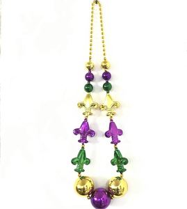 Factory Price Durable Plastic Festival Jumbo <b>Mardi</b> <b>Gras</b> <b>Beads</b> Halloween Balls Outdoor Parade Necklaces New Orleans Theme Party - Product Image 2