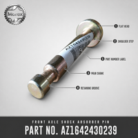 Boulon d'amortisseur d'essieu avant pour camion Sinotruk HOWO robuste AZ1642430239, pièce de rechange pour suspension, vente en gros Chine