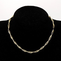 Collier en bambou orné de strass en cuivre doré pour femmes, bijoux élégants de style chinois