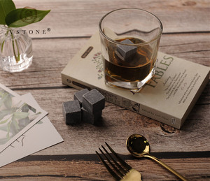 2X2X2 Khối Đá Lạnh Chất Lượng Cao Phụ Kiện Quầy Bar Đá Lạnh Làm Mát Rượu Bộ Quà Tặng Đá Whisky Đá <span class=keywords><strong>Granite</strong></span> Trong Hộp Gỗ - Product Image 6