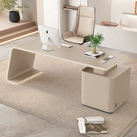 Bureau de direction de style crème haut de gamme Design élégant Bureau d'éclairage du superviseur du directeur exécutif
