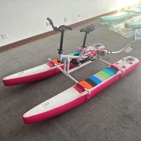 Vélo aquatique SUP pour enfants, style SUP, ponton flottant plat, cadre en aluminium, résistant à l'usure, rangement facile, nouveau design de Lumark, Chine.