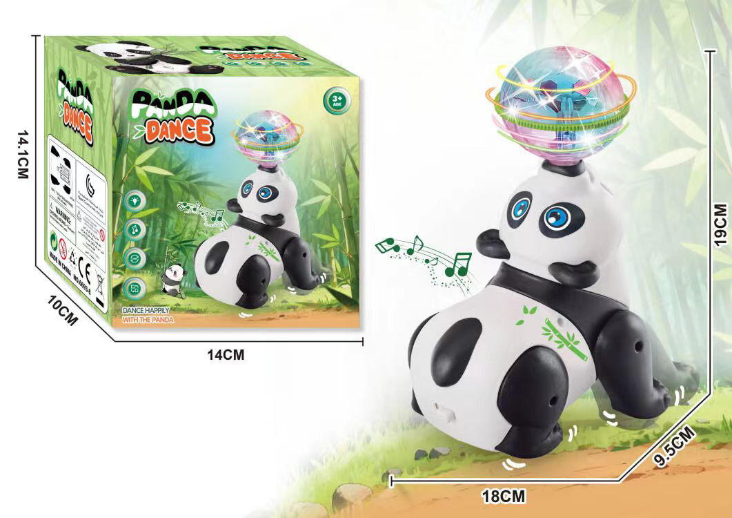 Electric rotating top ball panda