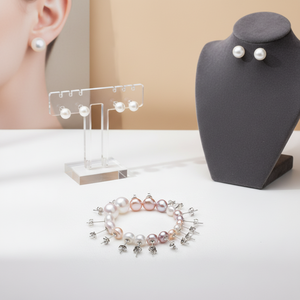 Boucles d'oreilles en argent 925 avec perles d'eau douce naturelles - Design élégant et minimaliste pour femmes, idéales pour les mariages et le quotidien, parfaites comme cadeau - Product Image 3