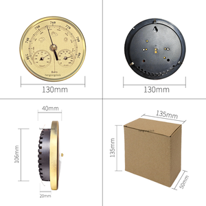 مقياس حرارة 3 في 1 لكل المواسم ، بارومتر ، مقياس الرطوبة ، إصدار سيلسيوس محطة طقس دقيقة داخل/خارج المنزل ، القطر من من من من من - Product Image 5