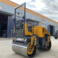 Rouleau vibratoire mini de 550 kg à 10 tonnes, rouleau compresseur à double tambour, mini-rouleau compresseur de route, compacteur routier avec certification CE