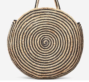 กระเป๋าผ้าปอกระเจาประดับลูกปัดทำมือสำหรับผู้หญิงกระเป๋าสะพายข้างมีสไตล์สำหรับช้อปปิ้งยามเย็นพร้อมที่จับเชือก - Product Image 3