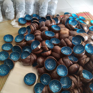 Venta de fábrica, cuenco de cáscara de coco, regalo personalizado al por mayor para decoración del hogar, diseño caliente hecho en Vietnam - Product Image 6