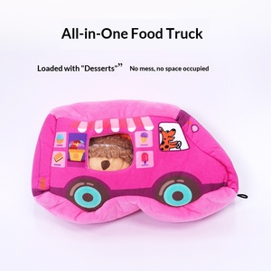 Jouet pour <span class=keywords><strong>chien</strong></span> en peluche sonore, durable, à mâcher, pour dissimuler la nourriture, pour le nettoyage des dents, motif dessin animé, pour chiots - Ensemble <span class=keywords><strong>voiture</strong></span> dessert, divertissement quotidien - Product Image 3