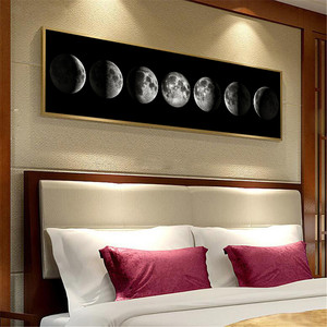 Black White Planet Moon Phase <span class=keywords><strong>Canvas</strong></span> <span class=keywords><strong>Poster</strong></span> Picture camera da letto Art Print Wall Decor pittura a olio <span class=keywords><strong>su</strong></span> <span class=keywords><strong>tela</strong></span> <span class=keywords><strong>Poster</strong></span> Art Picture - Product Image 3