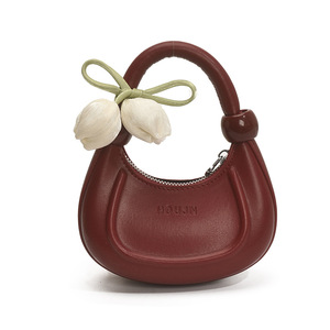 Bolsa Transversal Infantil Coreana da Moda com Flores, <span class=keywords><strong>Mini</strong></span> Bolsa de Ombro Princesa, Acessório de Moda para Meninas Pequenas - Product Image 4