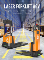 Forklift SLAM Kapasitas Beban Berat 1500KG Versi Terbaru 2025 Kecepatan Maks 1.3/s Daya Tahan Baterai Lama Forklift Robot Laser AGV