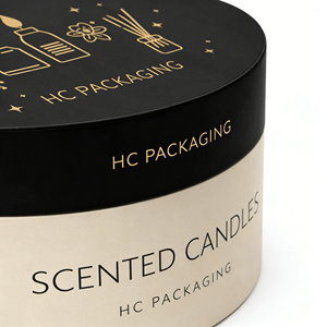 Custom <b>Round</b> Rigid Gift <b>Box</b> for Scented Candles Luxury Cardboard Packaging Safe Insert Candle Foil Stamping Custom Logo Factory - Product Image 6