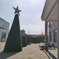 Arbre de Noël décoratif extérieur créatif pour centre commercial ANPU, grand modèle pour festival, éclairage IP65 haute étanchéité