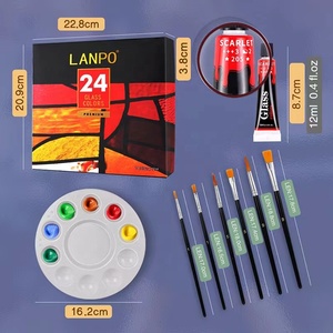 Pinturas Acrílicas Profesionales para Artistas, 24 <span class=keywords><strong>Colores</strong></span>, 12 ml, con 1 <span class=keywords><strong>Paleta</strong></span>, 2 Lonas y 6 Pinceles - Product Image 3