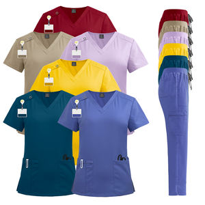 Ensemble de gommage médical ensembles d'infirmière chirurgicale uniforme d'hôpital prix d'usine de soins infirmiers médicaux uniformes de gros femmes gommage - Product Image 4