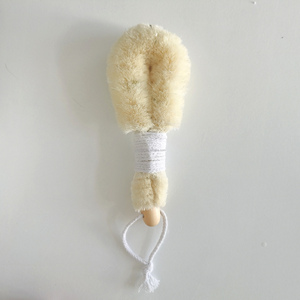 Spazzola Esfoliante per il Corpo in Fibra di Sisal Vegana, Spazzola da Doccia e Bagno, Scrubber per Esfoliazione della Schiena, Massaggiatore in Legno per la Pelle, Spazzola a Secco per il Corpo - Product Image 6