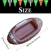 Plateau isotherme gonflable pour football américain, design Touch Down, bar flottant pour servir les boissons, pour piscine, fête d'été