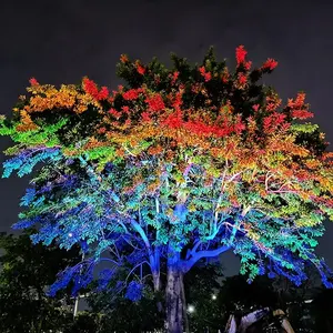 30w新款户外led染色树灯灯花园景点照明铝七彩节日装饰景观灯