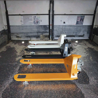 Transpalette manuel hydraulique 3T à ciseaux, capacité 1500 kg, largeur de fourche 550 mm, roues en nylon - Vente en gros
