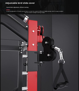 Home/Commercial Use Integrated Trainer Fitness Equipment Metal Foldable Multi-Functional Power Squat <b>Rack</b> Smith Machine RA-JL-K1 - Product Image 4