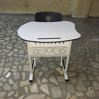 Bureau et chaise d'école en plastique, nouveau Design, Tables pour enfants, hauteur réglable, pour enfants, étude, mobilier scolaire moderne