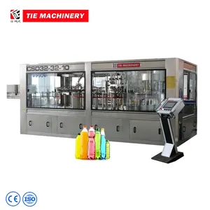 Factory Supply 20000-22000BPH Automatic 3 In 1 Drink CSD PET Bottle Liquid Water Filling Packaging Machine