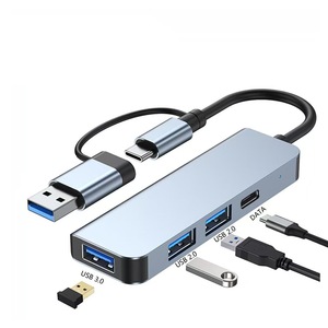 Base de Expansión 2 en 1 de Aluminio, Hub <span class=keywords><strong>USB</strong></span> 3.0 para <span class=keywords><strong>PC</strong></span>, Adaptador Divisor USB3.0, Puerto Tipo C, Lector de Tarjetas para <span class=keywords><strong>PC</strong></span> y Laptop - Product Image 6