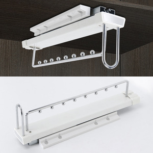 Top Mounted Eight Bead Coat Rack Plastic Cold Rolled Steel Ceiling Mount <b>Wardrobe</b> <b>Hardware</b> Interior Use - Product Image 1