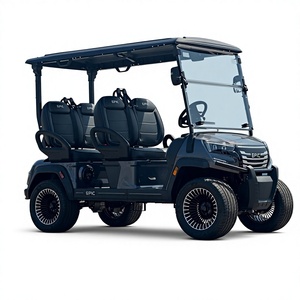 Carrito de golf eléctrico de alta calidad para 4 personas, 36V, 50-70 km/h, vehículo utilitario eléctrico con autonomía de 30-50 km, buggy eléctrico camuflado. - Product Image 1