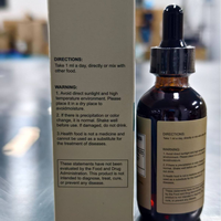 Gouttes liquides de drainage lymphatique à marque OEM, suppléments à base de plantes, échinacée pour la détoxification et le soutien lymphatique, emballage en bouteille