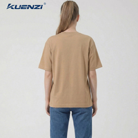 T-shirt pour femme Kuenzi personnalisé avec logo personnalisé, couleur mixte, col rond, manches courtes, 80% coton, 20% polyester, 300GSM