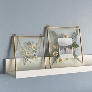 Tùy Chỉnh Kích Thước Hai Mặt Kính Nhôm Brass DIY Cổ Điển Tác Phẩm Nghệ Thuật Hiển Thị Khung Kim Loại Tường Treo Hình Ảnh Khung - Product Image 4