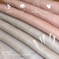 Nouvelle Robe et Jupes en Tissu Brocart Lyocell de Ramie Coloré, Style Chinois Écologique, Respirant, Résistant à l'Abrasion, Tissé, Ethnique
