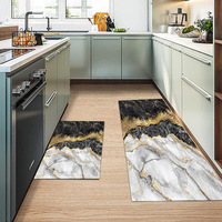 Tapis de sol de cuisine antidérapants imprimés personnalisés Tapis lavables de style moderne confortable
