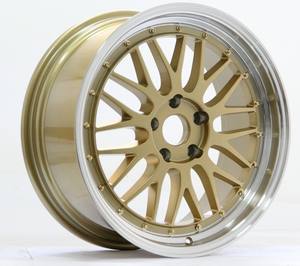 Ruota auto in lega di fabbrica in oro lavorato a labbro 17 "18" 19 "cerchione sfalsato TL <span class=keywords><strong>TRB</strong></span> - Product Image 3