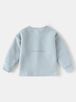 D3449 Sudadera y Gorra de Manga Larga para Bebés Niños, Estampada, con Forro Grueso, 100% Poliéster, Otoño/Invierno