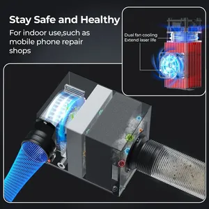 Xwitzeal V3 10W Laser loại bỏ <span class=keywords><strong>iPhone</strong></span> trở lại máy thủy tinh cho <span class=keywords><strong>Iphone</strong></span> 8-16 Series phía sau máy ảnh tự động tập trung Laser keo Remover Công cụ - Product Image 4